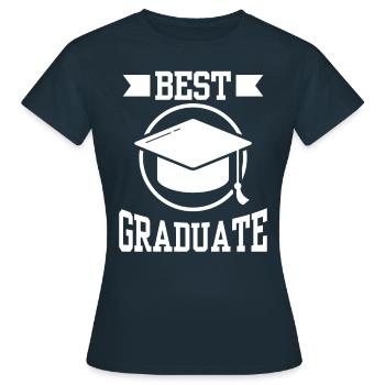 Prix du meilleur diplômé diplômé - T-shirt Femme - marine - Devant - AI Model Female 172 dark (172cm)
