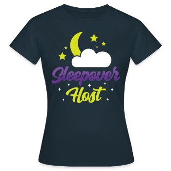 Hôtes d’une nuit Nuitée - T-shirt Femme - marine - Devant - AI Model Female 172 dark (172cm)