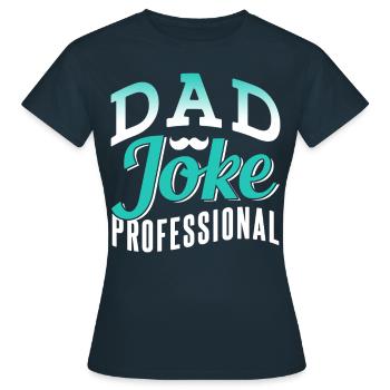 Papa Blague Papa Blague Père Blagues - T-shirt Femme - marine - Devant - AI Model Female 172 dark (172cm)