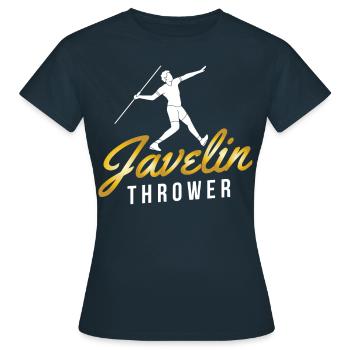 Javelin Throw Javelin Throw Javelin Throw - Women's T-Shirt - navy - Front - AI Model Female 172 dark (172cm)