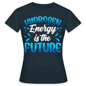 L’énergie de l’hydrogène est l’avenir de l’hydrogène - T-shirt Femme - marine - Devant - AI Model Female 172 dark (172cm)