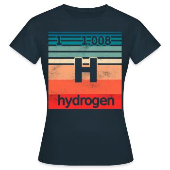 Hydrogène Hydrogène Élément Energie - T-shirt Femme - marine - Devant - AI Model Female 172 dark (172cm)