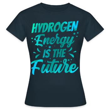 L’énergie de l’hydrogène est l’avenir de l’hydrogène - T-shirt Femme - marine - Devant - AI Model Female 172 dark (172cm)
