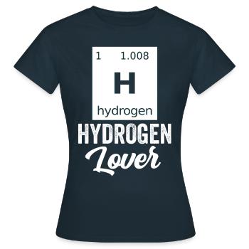Hydrogen Lover Element Énergie hydrogène - T-shirt Femme - marine - Devant - AI Model Female 172 dark (172cm)