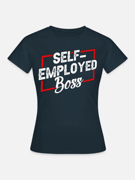 Selbständiger Chef Freelancer Selbstständig - Frauen T-Shirt - Navy