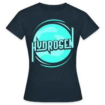 Hydrogène Energie Élément Hydrogène - T-shirt Femme - marine - Devant - AI Model Female 172 dark (172cm)