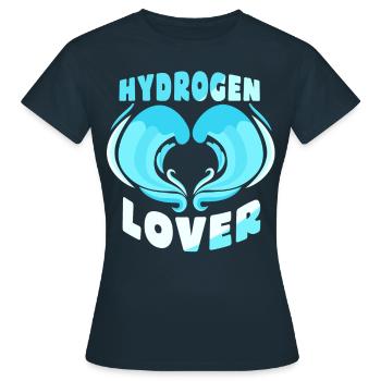 Hydrogen Lover Energy Element Hydrogen - T-shirt Femme - marine - Devant - AI Model Female 172 dark (172cm)