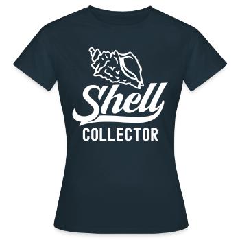 Shell Collector Shell Collector Collect shells - Women's T-Shirt - navy - Front - AI Model Female 172 dark (172cm)