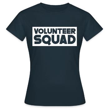 Ehrenamtliche Team Beruf Freiwilliger Freiwillig - Frauen T-Shirt - Navy - Vorne - AI Model Female 172 dark (172cm)
