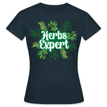 Herb Expert Herb Herb Garden - T-shirt Femme - marine - Devant - AI Model Female 172 dark (172cm)