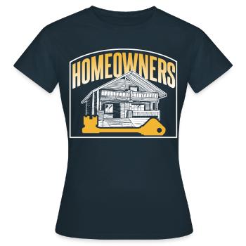 Propriétaire Maison Propriétaire Maison Propriétaire Maison - T-shirt Femme - marine - Devant - AI Model Female 172 dark (172cm)