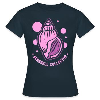 Shell Collector Shell Collector Shells Collecting - Women's T-Shirt - navy - Front - AI Model Female 172 dark (172cm)
