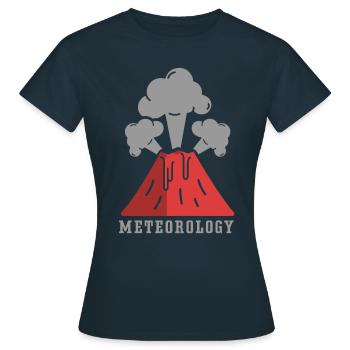 Meteorologie Beruf Wettervorhersage Meteorologe - Frauen T-Shirt - Navy - Vorne - AI Model Female 172 dark (172cm)