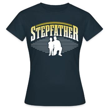 Beau-père Fête des pères Beau-père Beau-père - T-shirt Femme - marine - Devant - AI Model Female 172 dark (172cm)