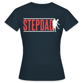 Beau-père Beau-père Beau-père Fête des pères - T-shirt Femme - marine - Devant - AI Model Female 172 dark (172cm)