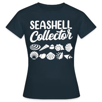 Shell Collector Shell Collector Shells Collecting - Women's T-Shirt - navy - Front - AI Model Female 172 dark (172cm)