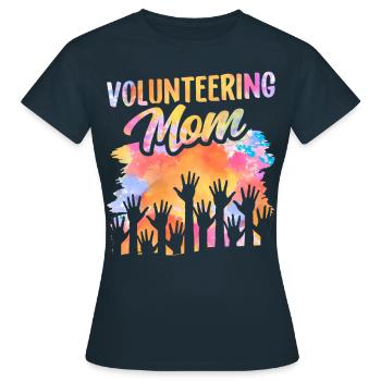 Ehrenamtliche Mutter Freiwillig Freiwilliger Beruf - Frauen T-Shirt - Navy - Vorne - AI Model Female 172 dark (172cm)
