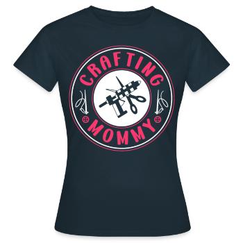 Artisanat Maman Artisanat Mère Amateur - T-shirt Femme - marine - Devant - AI Model Female 172 dark (172cm)