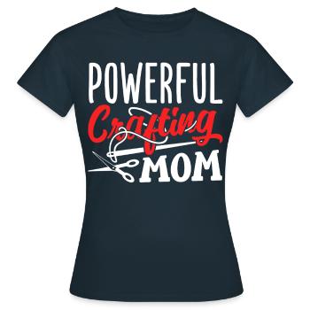 Grands Métiers Maman Maman Artisanat Artisanat - T-shirt Femme - marine - Devant - AI Model Female 172 dark (172cm)