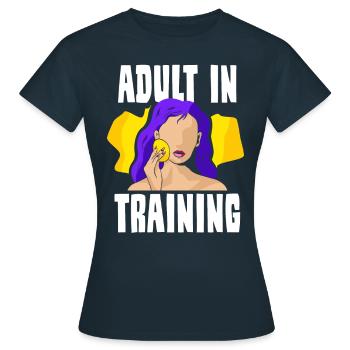 Adulte en éducation Anniversaire d’adulte - T-shirt Femme - marine - Devant - AI Model Female 172 dark (172cm)