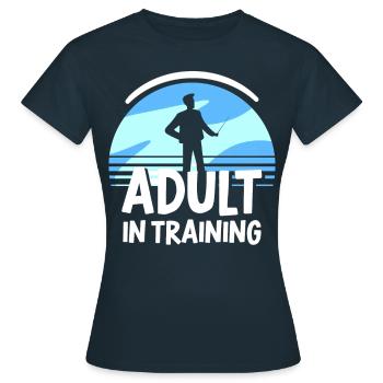 Adulte en formation Anniversaire Adulte - T-shirt Femme - marine - Devant - AI Model Female 172 dark (172cm)