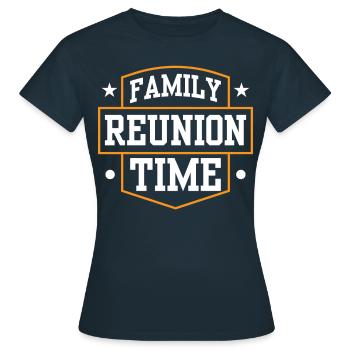 Équipe de réunion de famille Famille Süß - T-shirt Femme - marine - Devant - AI Model Female 172 dark (172cm)