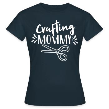 Artisanat Maman Mère Artisanat Amateur - T-shirt Femme - marine - Devant - AI Model Female 172 dark (172cm)