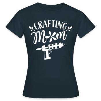 Artisanat Maman Mère Artisanat Amateur - T-shirt Femme - marine - Devant - AI Model Female 172 dark (172cm)