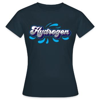 Hydrogène Hydrogène Élément d’énergie - T-shirt Femme - marine - Devant - AI Model Female 172 dark (172cm)