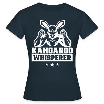 Kangourou Chuchoteur Kangourou Kangourou Animal - T-shirt Femme - marine - Devant - AI Model Female 172 dark (172cm)