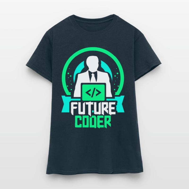 Zukünftiger Coder Coding Programmierer Code Frauen T-Shirt