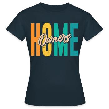 Propriétaire Propriétaire Maison propriétaire - T-shirt Femme - marine - Devant - AI Model Female 172 dark (172cm)