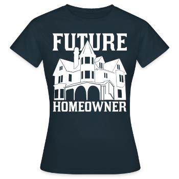 Futur propriétaire propriétaire propriétaire - T-shirt Femme - marine - Devant - AI Model Female 172 dark (172cm)