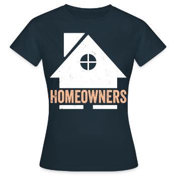 Propriétaire Maison Propriétaire Maison Propriétaire Maison - T-shirt Femme - marine - Devant - AI Model Female 172 dark (172cm)