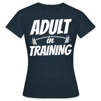 Adulte en éducation Anniversaire d’adulte - T-shirt Femme - marine - Devant - AI Model Female 172 dark (172cm)