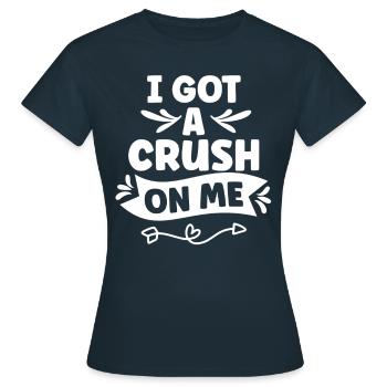 J’ai le béguin pour moi doux amour de soi - T-shirt Femme - marine - Devant - AI Model Female 172 dark (172cm)