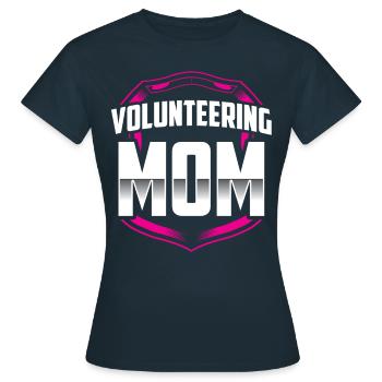 Ehrenamtliche Mutter Freiwillig Freiwilliger Beruf - Frauen T-Shirt - Navy - Vorne - AI Model Female 172 dark (172cm)