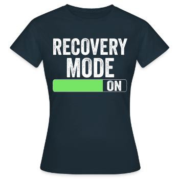 Erholung Modus Ein Patient Überlebender Erholen - Frauen T-Shirt - Navy - Vorne - AI Model Female 172 dark (172cm)