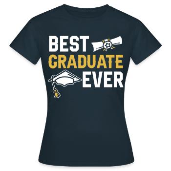 Meilleur diplômé jamais diplômé - T-shirt Femme - marine - Devant - AI Model Female 172 dark (172cm)