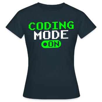 Codeur de codage Mode de programmation A Codeur - T-shirt Femme - marine - Devant - AI Model Female 172 dark (172cm)