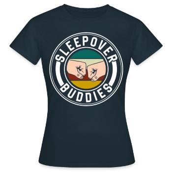 Invités pour la nuit Douce nuitée - T-shirt Femme - marine - Devant - AI Model Female 172 dark (172cm)