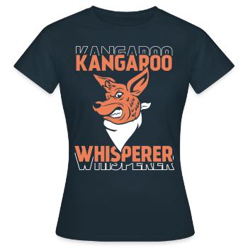 Kangourou Whisperer Animal Kangourou Kangourou - T-shirt Femme - marine - Devant - AI Model Female 172 dark (172cm)