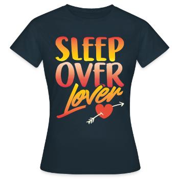 Nuitée des amoureux Nuitée - T-shirt Femme - marine - Devant - AI Model Female 172 dark (172cm)