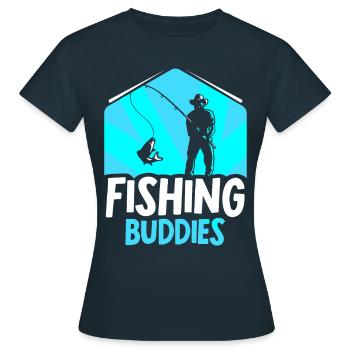 Amis pêcheurs Ami pêcheur Ami pêcheur - T-shirt Femme - marine - Devant - AI Model Female 172 dark (172cm)