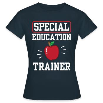 Formateur en éducation spécialisée Enseignant Éducation spécialisée - T-shirt Femme - marine - Devant - AI Model Female 172 dark (172cm)