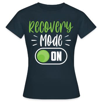 Erholung Modus Ein Erholen Überlebender Patient - Frauen T-Shirt - Navy - Vorne - AI Model Female 172 dark (172cm)