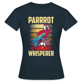 Perroquet Chuchotant Perroquet Chuchoteur Perroquets Doux Perroquets - T-shirt Femme - marine - Devant - AI Model Female 172 dark (172cm)