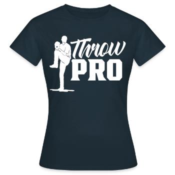 Lanceur professionnel Lanceur Lanceur Baseball Passe-temps - T-shirt Femme - marine - Devant - AI Model Female 172 dark (172cm)