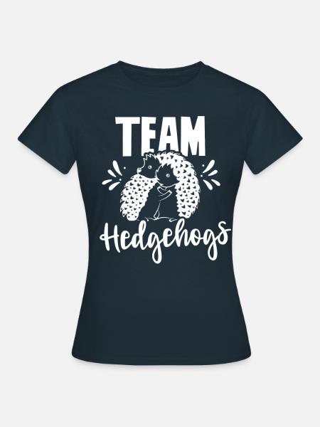 Team Igel Süß Haustier Sprüche - Frauen T-Shirt - Navy
