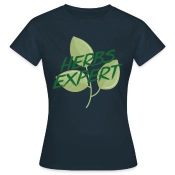 Herb Expert Herb Herb Jardin Herbe Herbe - T-shirt Femme - marine - Devant - AI Model Female 172 dark (172cm)
